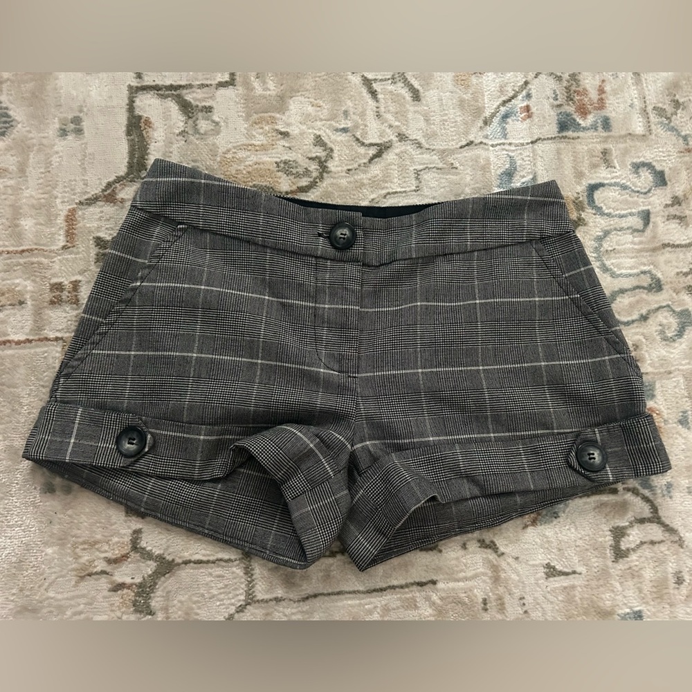 Xhilaration Black Plaid Women's Shorts